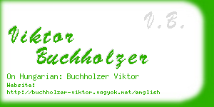 viktor buchholzer business card